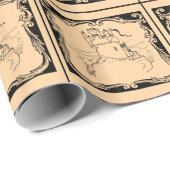 ファンタジーの世界: 中世城 ラッピングペーパー (ロールコーナー)