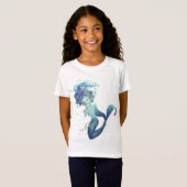 ファンタジーの人魚の女の子のベビードールのTシャツ Tシャツ (正面フル)