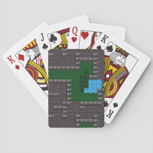 ファンタジーの冒険の地下牢の地図 トランプ (裏面)