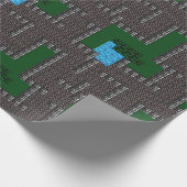 ファンタジーの冒険の地下牢の地図 ラッピングペーパー (角)