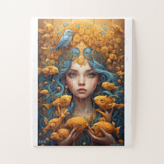 ファンタジーの国で愛らしいキャラクター ジグソーパズル (縦)