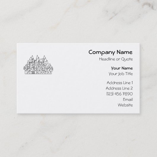 ファンタジーの城 名刺 (正面)