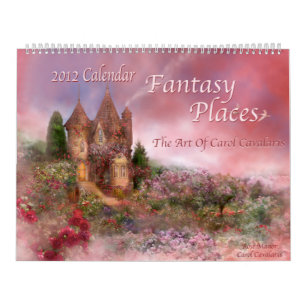 ファンタジーの場所の芸術のカレンダー2012年 カレンダー