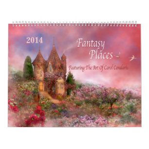 ファンタジーの場所の芸術のカレンダー2014年 カレンダー