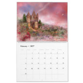 ファンタジーの場所の芸術のカレンダー カレンダー (2月 2027)