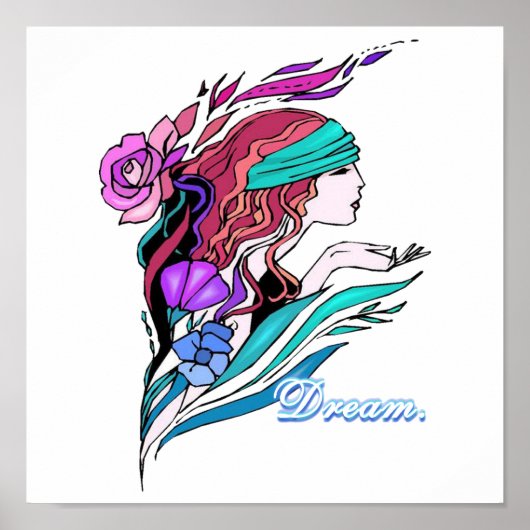 ファンタジーの女の子の夢 ポスター (正面)