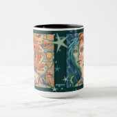 ファンタジーの女神マグカップと月の日と星 マグカップ (中央)