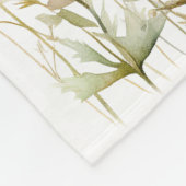 ファンタジーの妖精のワイルドフラワーパステル フリースブランケット (角)