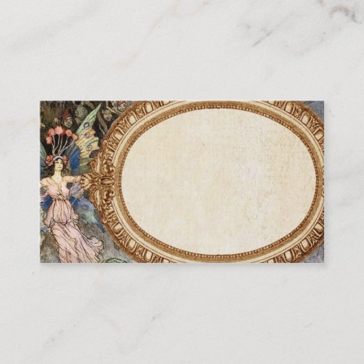 ファンタジーの妖精の名刺 名刺 (正面)