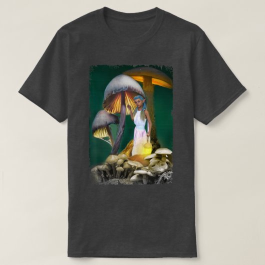 ファンタジーの妖精の森 Tシャツ (デザイン正面)