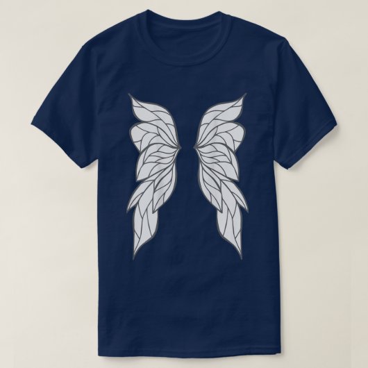 ファンタジーの妖精の羽の背中の衣装ドレスアップ Tシャツ (デザイン正面)