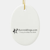 ファンタジーの妖精の芸術のオーナメント セラミックオーナメント (裏面)