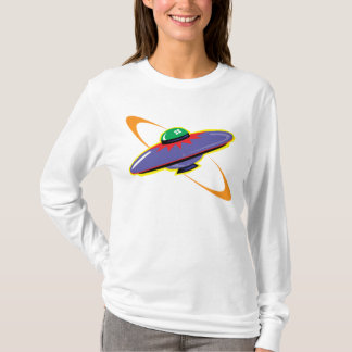 ファンタジーの宇宙船/UFO飛行Tシャツ Tシャツ