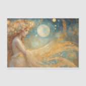 ファンタジーの少女と月の切り離し 薄葉紙 (正面)