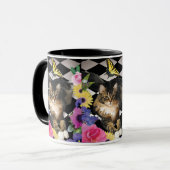 ファンタジーの庭のマグのかわいらしい子猫猫 マグカップ (正面左)