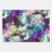 ファンタジーの数々の水色： ラッピングペーパーシート (正面2)