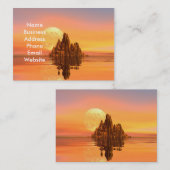 ファンタジーの日没の名刺 名刺 (正面/裏面)