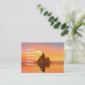 ファンタジーの日没の名刺 名刺 (スタンド正面)