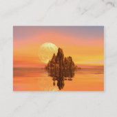 ファンタジーの日没の名刺 名刺 (裏面)