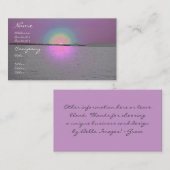 ファンタジーの日没-名刺のテンプレート 名刺 (正面/裏面)