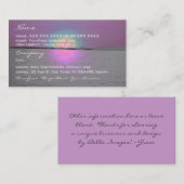 ファンタジーの日没(2)の-名刺のテンプレート 名刺 (正面/裏面)