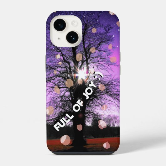 ファンタジーの木が喜び iPhoneケース (裏面)