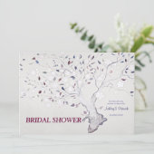 ファンタジーの木の結婚式のブライダルシャワー 招待状 (スタンド正面)