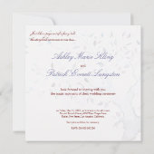 ファンタジーの木の結婚式招待状 招待状 (裏面)