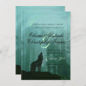 ファンタジーの本の結婚式招待状 招待状 (正面/裏面)