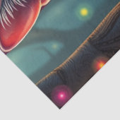 ファンタジーの森の紫猫 薄葉紙 (詳細)