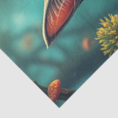 ファンタジーの森の青ネコ 薄葉紙 (詳細)