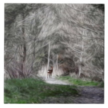 ファンタジーの森林森林動物