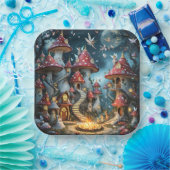 ファンタジーの森 ペーパープレート (パーティー)