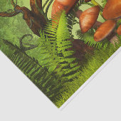 ファンタジーの森、大きなキノコと妖精 薄葉紙 (詳細)