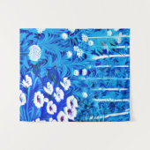 ファンタジーの森（花と鳥） タペストリー (正面(横))