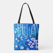 ファンタジーの森（花と鳥） トートバッグ (裏面)