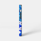 ファンタジーの森（花と鳥） iPhoneケース (左側面)