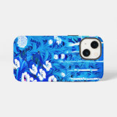 ファンタジーの森（花と鳥） iPhoneケース (裏面横)