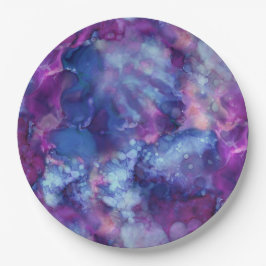 ファンタジーの水彩 – 深い宇宙vibe : ペーパープレート