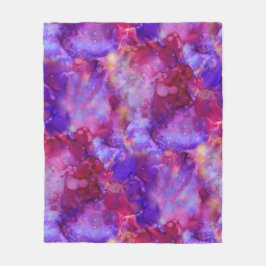 ファンタジーの水色，暖かい色調：フリースブランケット フリースブランケット