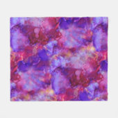 ファンタジーの水色，暖かい色調：フリースブランケット フリースブランケット (正面(横))