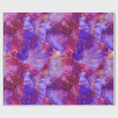 ファンタジーの水色、暖かい色調： ラッピングペーパー (フラット)