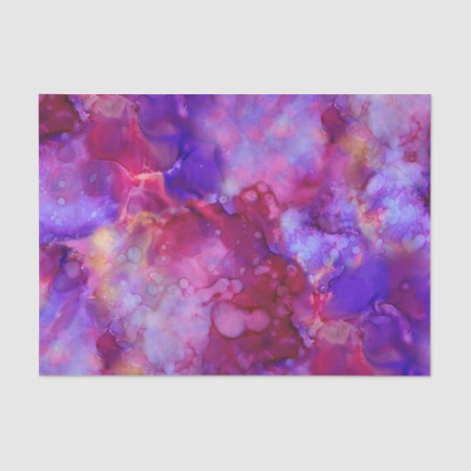 ファンタジーの水色、暖かい色調： 薄葉紙 (正面)