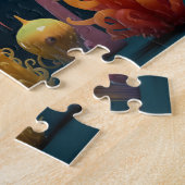 ファンタジーの海の生鮮やか物 ジグソーパズル (側面)