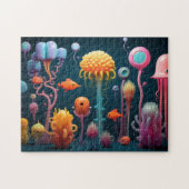 ファンタジーの海の生鮮やか物 ジグソーパズル (横)