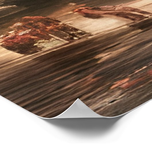 ファンタジーの湖のある夏休みリゾート ポスター (角)