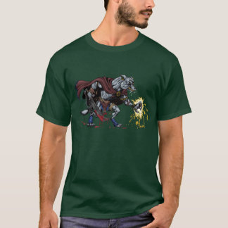 ファンタジーの狼人間の戦闘機のTシャツ Tシャツ