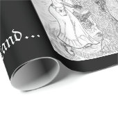 ファンタジーの王国およびおとぎ話の書道の芸術 ラッピングペーパー (ロールコーナー)