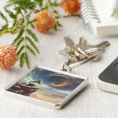 ファンタジーの砂漠のかわいい音楽 キーホルダー (側面)