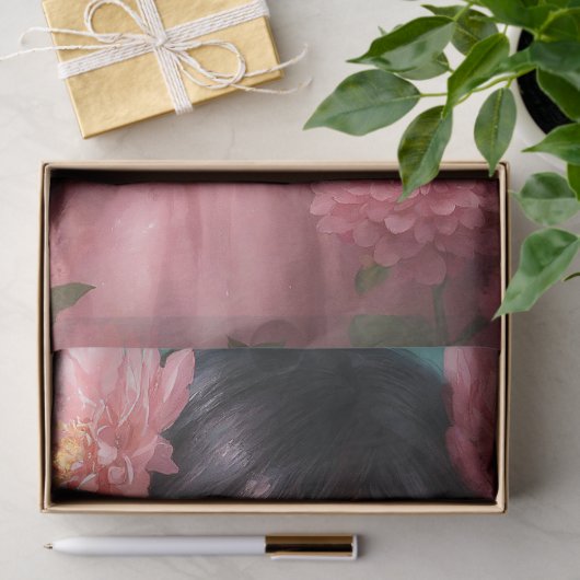 ファンタジーの美しいピンクの妖精の女の子の切り離し 薄葉紙 (ギフト)